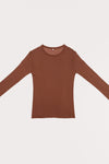 BASERANGE Classic Bamboo Fiber Bamboo Cotton Long Sleeve T-Shirt Series Collection Round Neck Bottoming Shirt France BAS-TOLS-BL-000-OCULAR